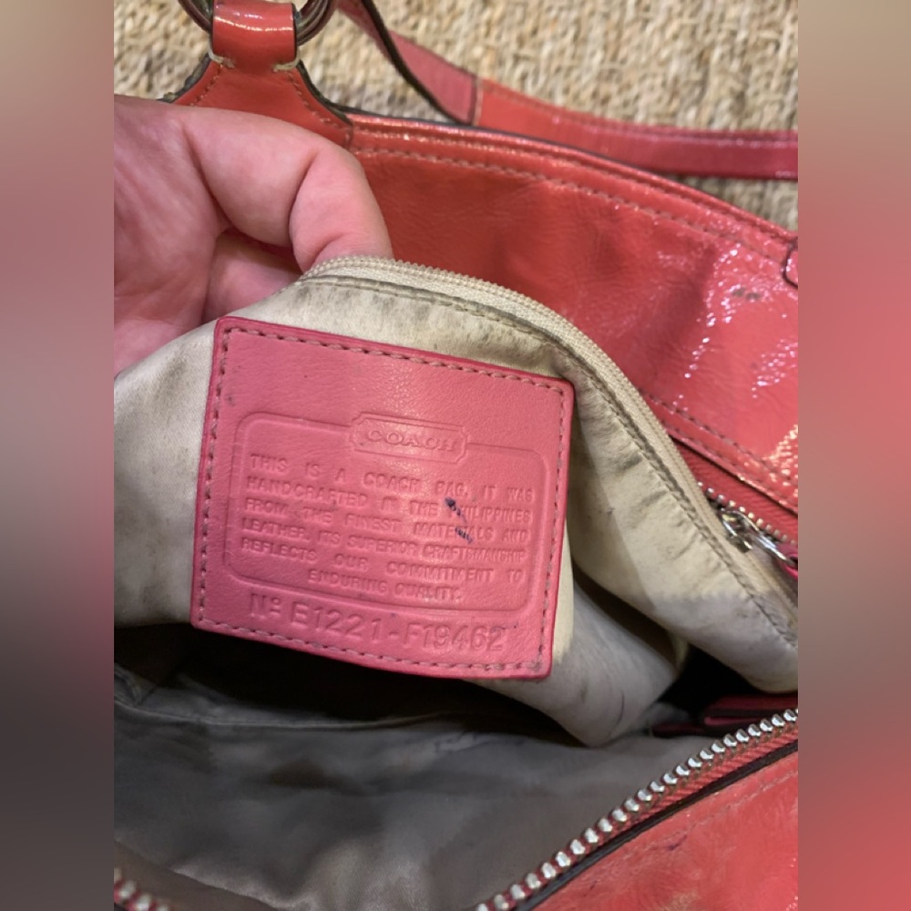 Coach Pink Hand Bag Coach Pink Hang Tag - Picture 9 of 11